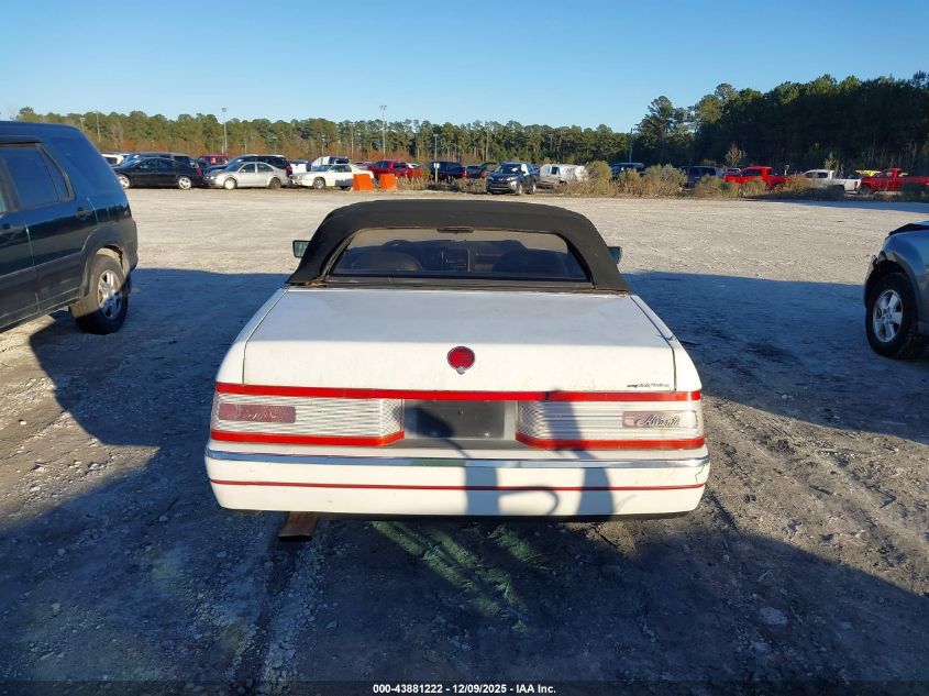 1991 Cadillac Allante VIN: 1G6VS3384MU126883 Lot: 43881222