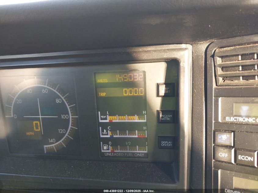 1991 Cadillac Allante VIN: 1G6VS3384MU126883 Lot: 43881222