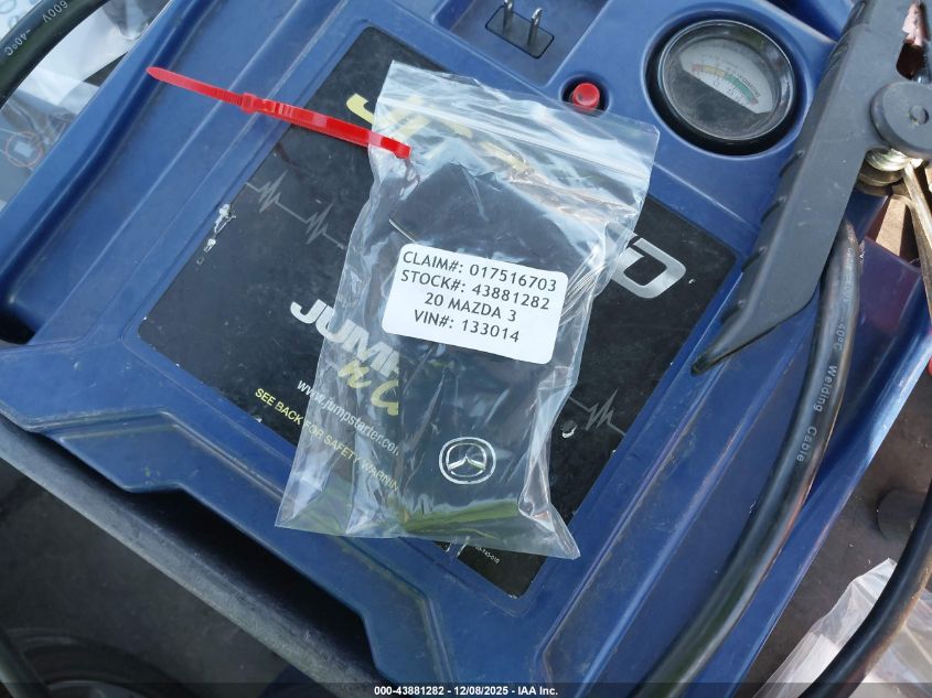 2020 Mazda Mazda3 Select Package VIN: 3MZBPACL7LM133014 Lot: 43881282