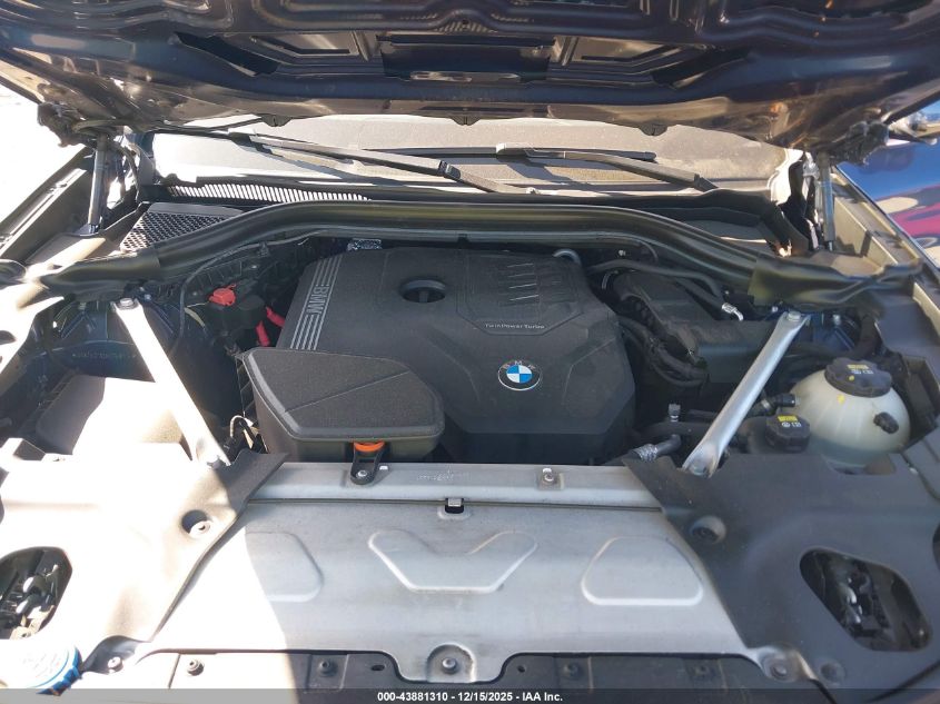 2021 BMW X3 Sdrive30I VIN: 5UXTY3C03M9G68736 Lot: 43881310