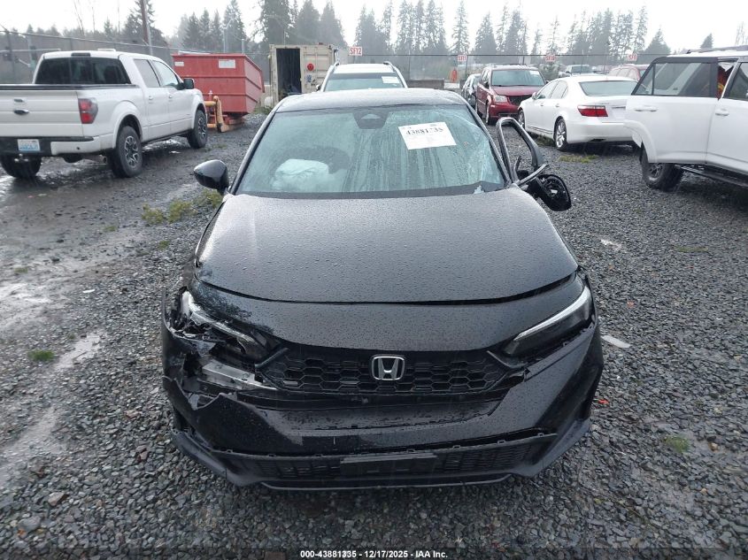 2025 Honda Civic Hybrid Sport VIN: JHMFL4H89SX002910 Lot: 43881335