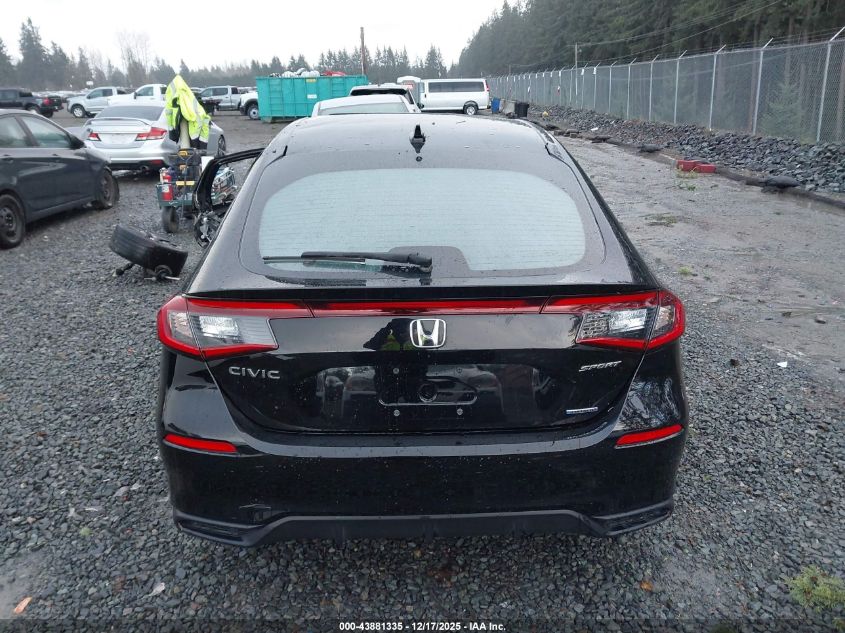 2025 Honda Civic Hybrid Sport VIN: JHMFL4H89SX002910 Lot: 43881335
