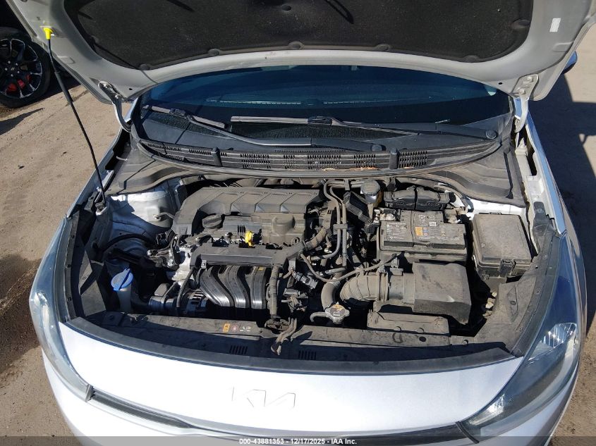 2022 Kia Rio S VIN: 3KPA24AD0NE473998 Lot: 43881353