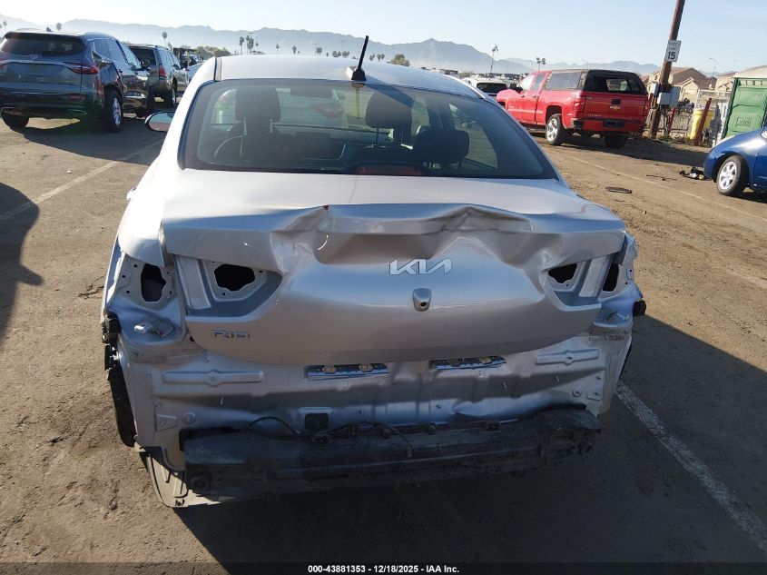 2022 Kia Rio S VIN: 3KPA24AD0NE473998 Lot: 43881353