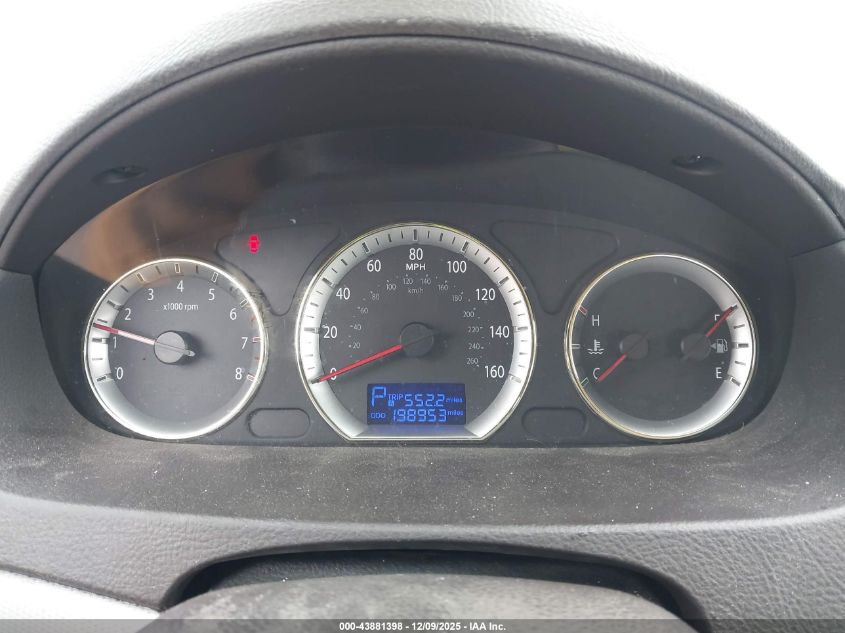 2009 Hyundai Sonata Gls VIN: 5NPET46C79H496744 Lot: 43881398