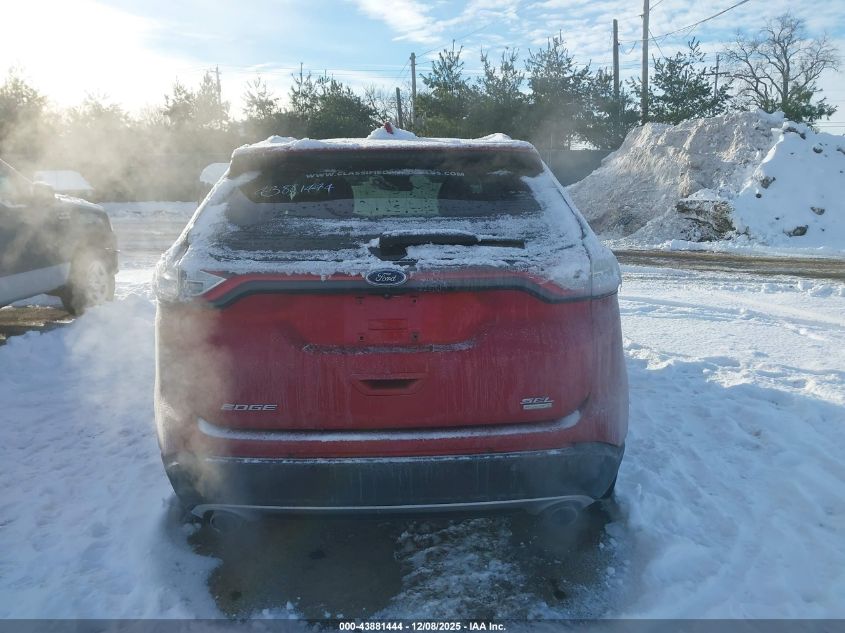 2015 Ford Edge Sel VIN: 2FMTK3J90FBB66009 Lot: 43881444