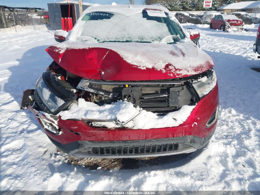 2015 Ford Edge Sel VIN: 2FMTK3J90FBB66009 Lot: 43881444