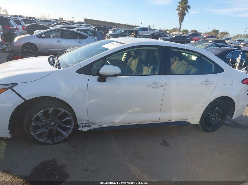 2024 Toyota Corolla Se VIN: JTDS4MCE4RJ104123 Lot: 43881471