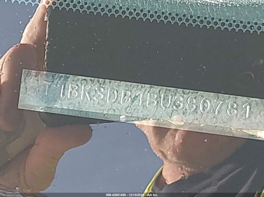 2011 Toyota Avalon VIN: 4T1BK3DB1BU380781 Lot: 43881498