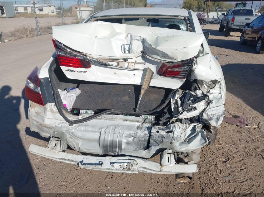 2017 Honda Accord Lx VIN: 1HGCR2F39HA116868 Lot: 43881510