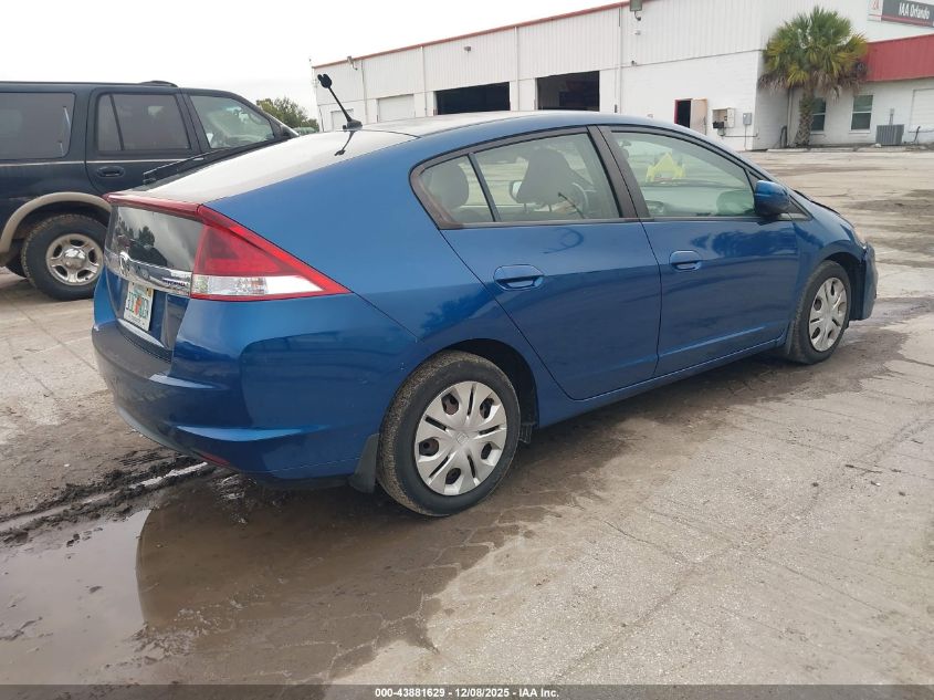 2012 Honda Insight Lx VIN: JHMZE2H52CS003381 Lot: 43881629