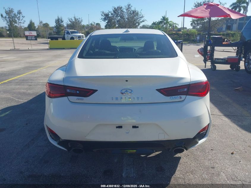 2018 Infiniti Q60 3.0T Red Sport 400 VIN: JN1FV7EL5JM631024 Lot: 43881632