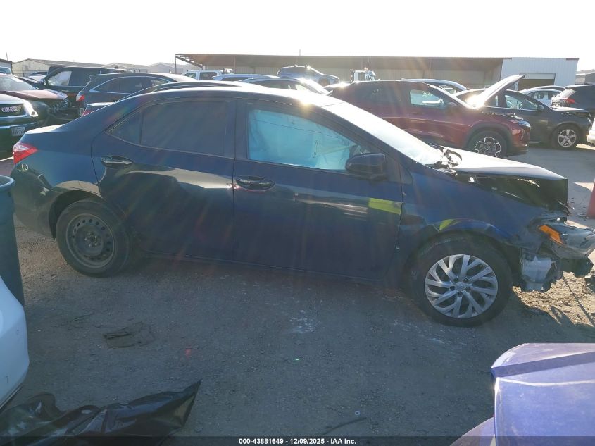 2017 Toyota Corolla Le VIN: 5YFBURHE5HP724804 Lot: 43881649