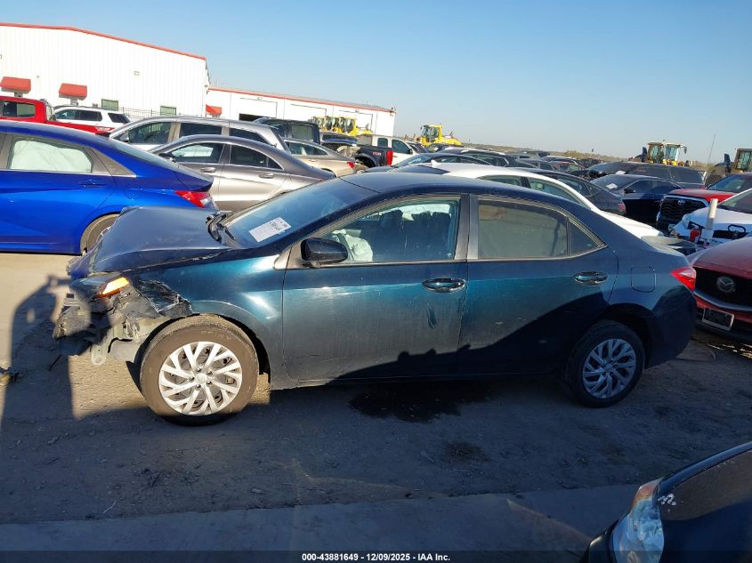 2017 Toyota Corolla Le VIN: 5YFBURHE5HP724804 Lot: 43881649