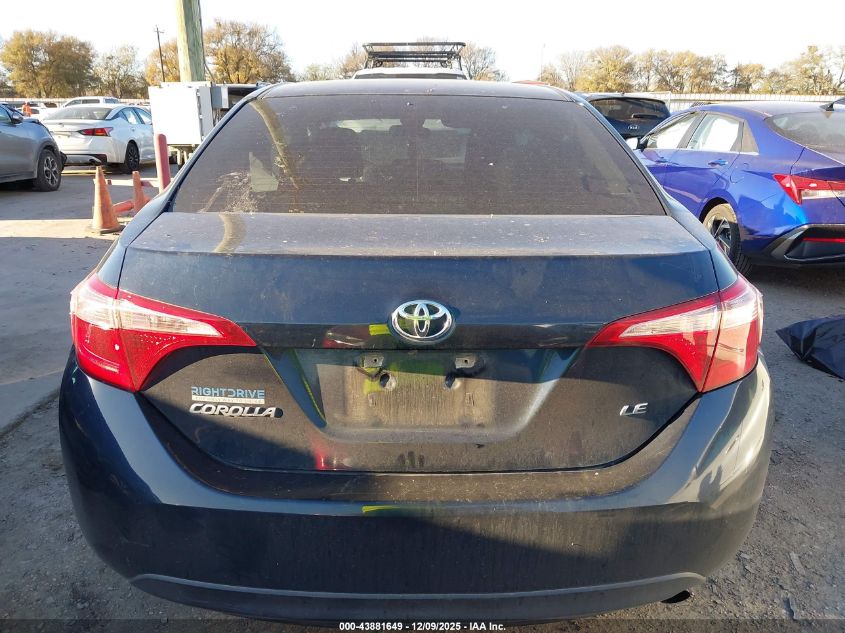 2017 Toyota Corolla Le VIN: 5YFBURHE5HP724804 Lot: 43881649