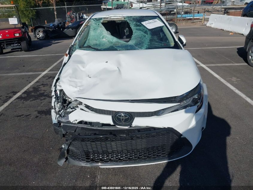 2021 Toyota Corolla Le VIN: JTDEPMAE8MJ171047 Lot: 43881685