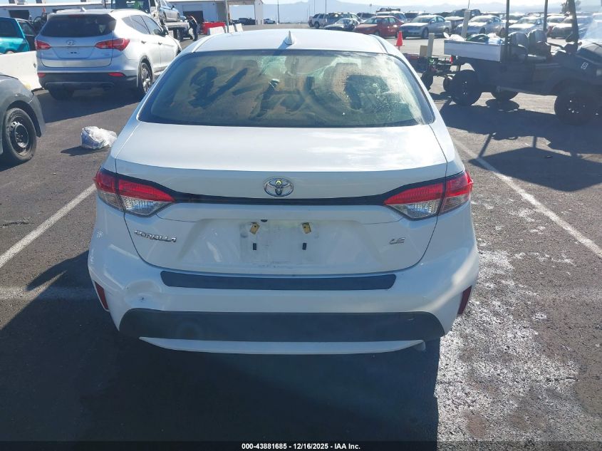 2021 Toyota Corolla Le VIN: JTDEPMAE8MJ171047 Lot: 43881685