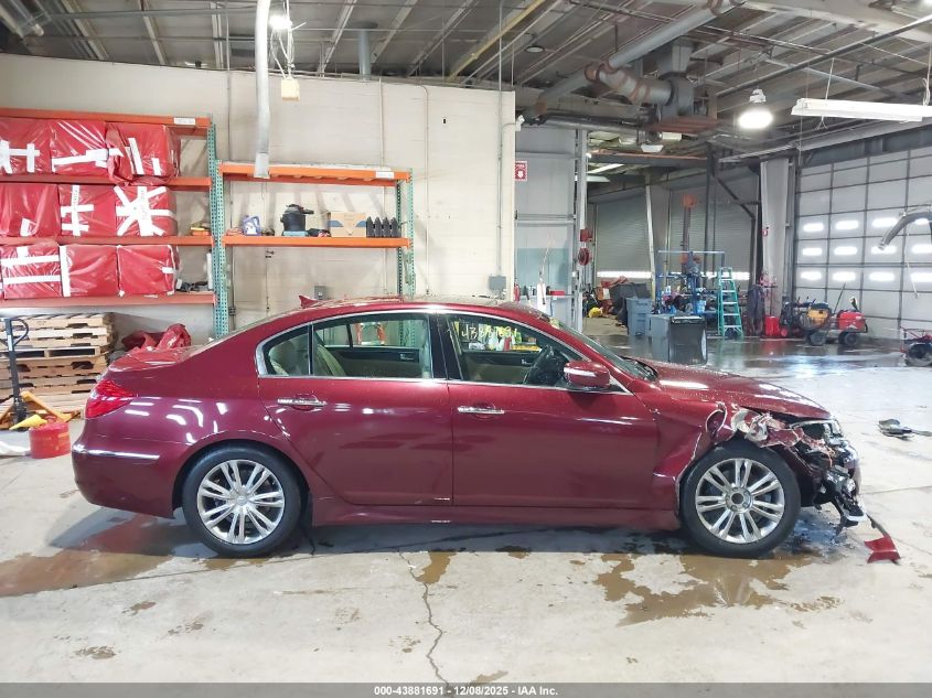 2012 Hyundai Genesis 3.8 VIN: KMHGC4DDXCU189601 Lot: 43881691