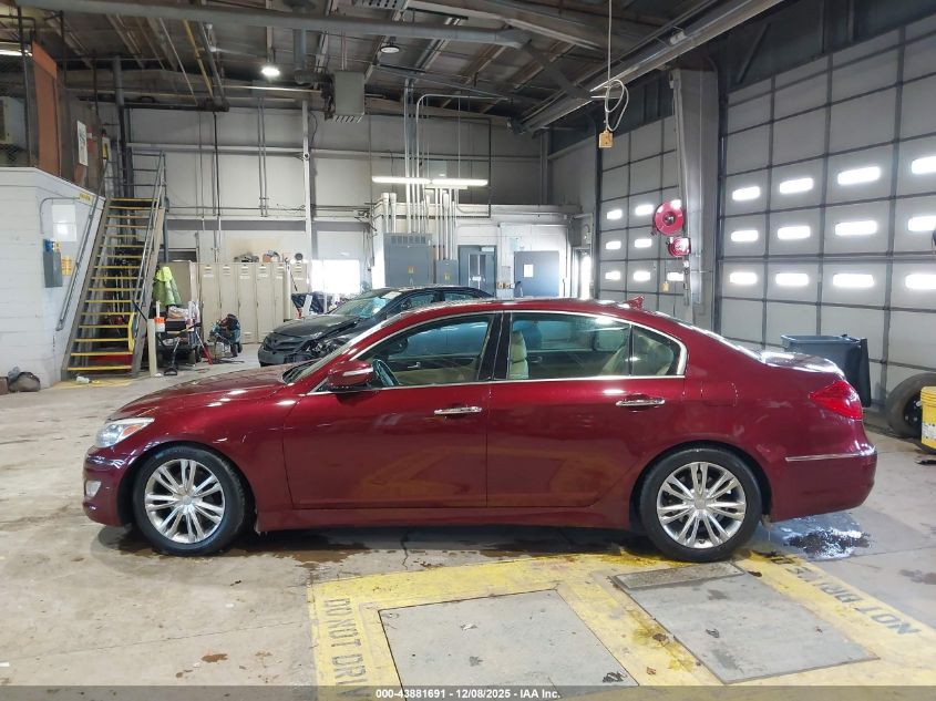 2012 Hyundai Genesis 3.8 VIN: KMHGC4DDXCU189601 Lot: 43881691