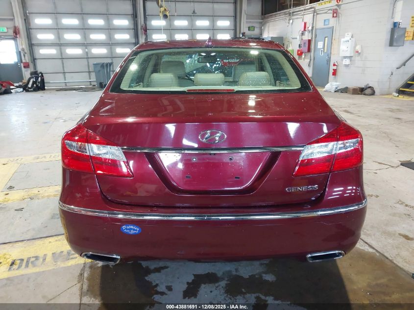 2012 Hyundai Genesis 3.8 VIN: KMHGC4DDXCU189601 Lot: 43881691