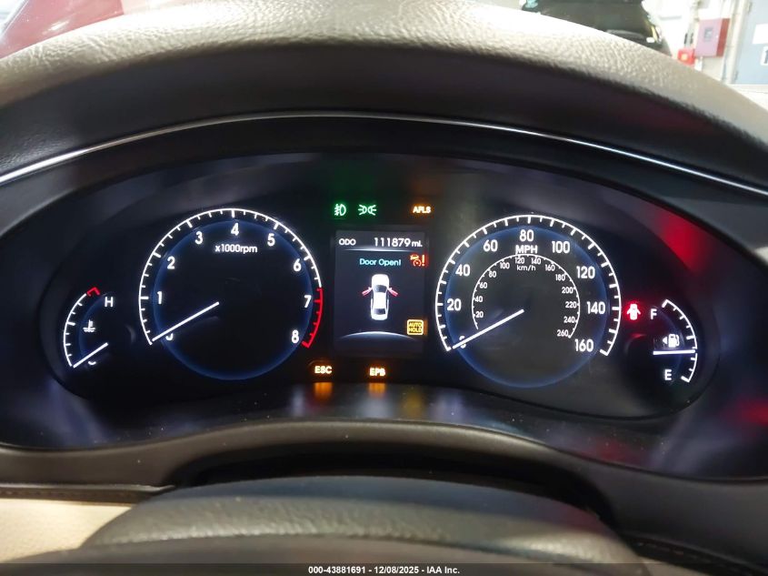 2012 Hyundai Genesis 3.8 VIN: KMHGC4DDXCU189601 Lot: 43881691