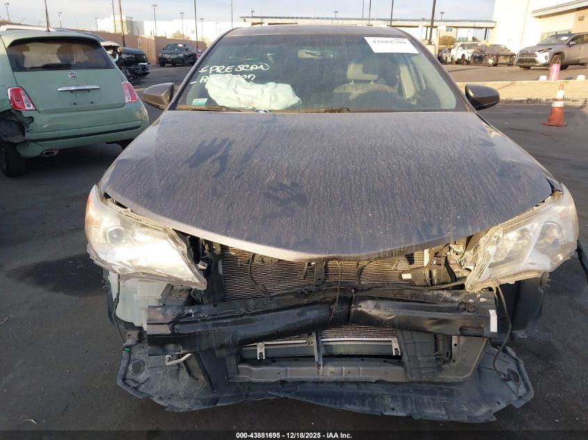 2012 Toyota Camry Xle V6 VIN: 4T1BK1FK0CU516563 Lot: 43881695