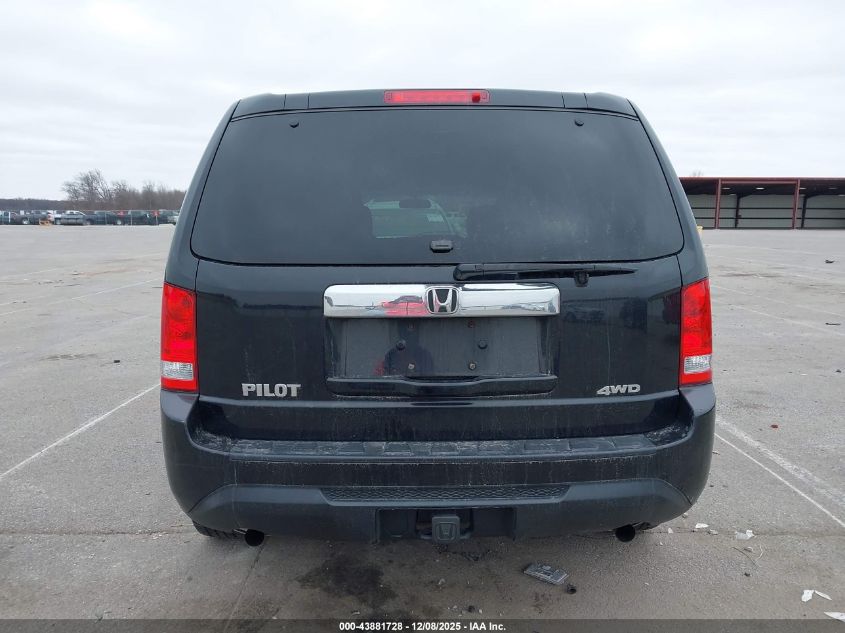 2012 Honda Pilot Lx VIN: 5FNYF4H23CB022613 Lot: 43881728