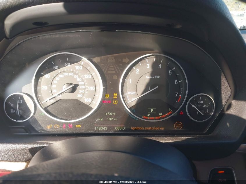 2015 BMW 328I xDrive VIN: WBA3B5G52FNS11781 Lot: 43881795