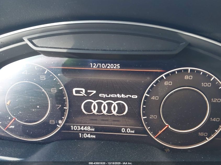 2017 Audi Q7 2.0T Premium VIN: WA1LHAF74HD049832 Lot: 43881820