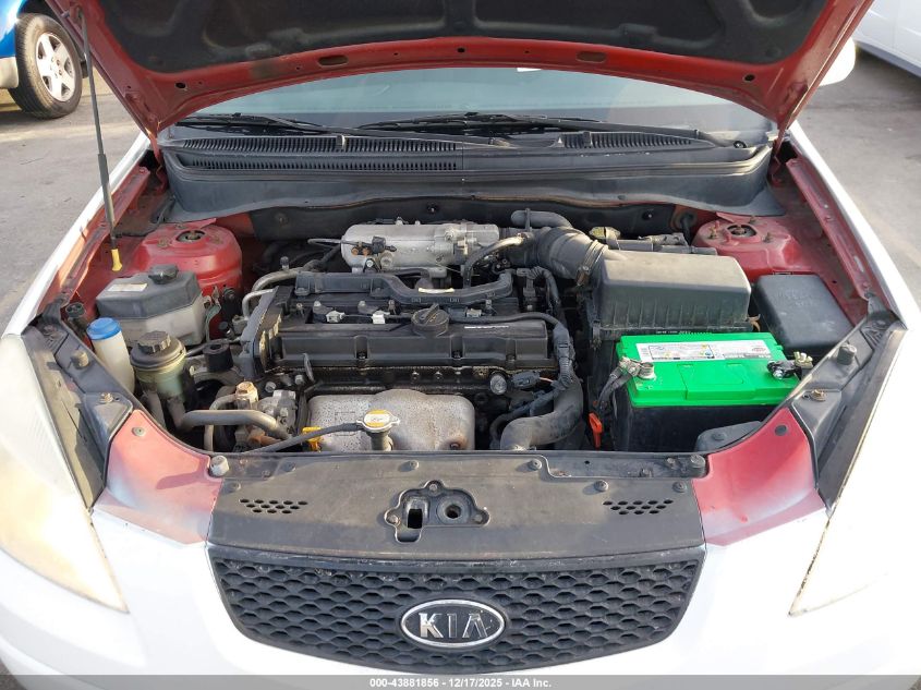 2008 Kia Rio Lx VIN: KNADE123X86299521 Lot: 43881856