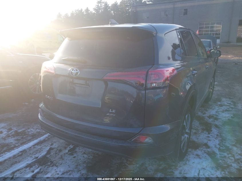 2018 Toyota Rav4 Le VIN: JTMBFREVXJJ745169 Lot: 43881867