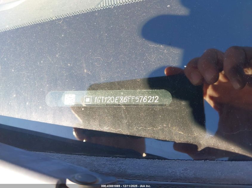 2015 GMC Sierra 2500Hd Denali VIN: 1GT120E86FF576212 Lot: 43881869