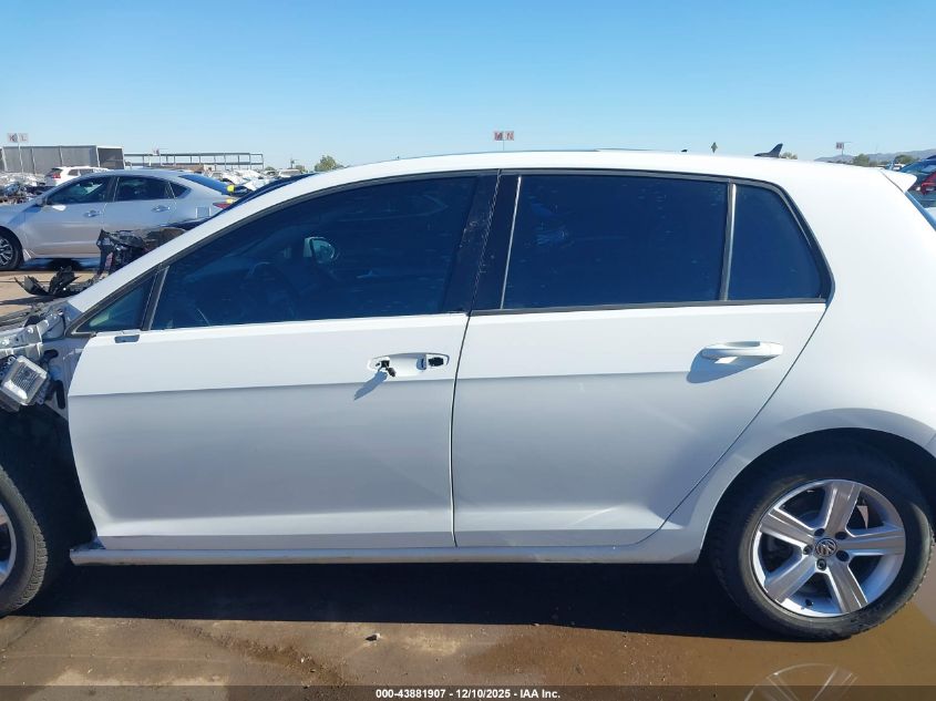 2017 Volkswagen Golf Tsi S 4-Door/Tsi Se 4-Door/Tsi Sel 4-Door/Tsi Wolfsburg Edition 4-Door VIN: 3VW217AU2HM064692 Lot: 43881907