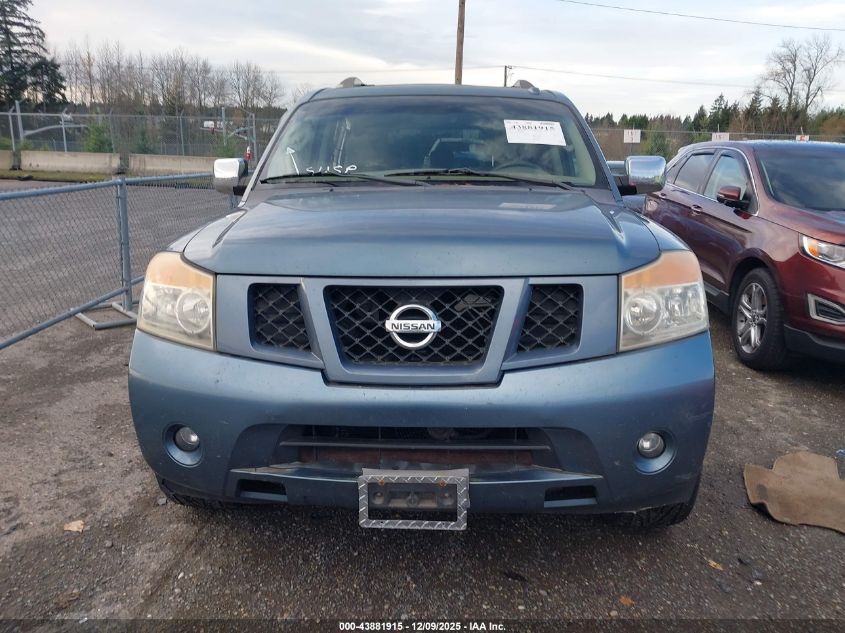 2011 Nissan Armada Sv VIN: 5N1AA0NC5BN613043 Lot: 43881915