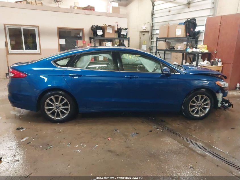 2017 Ford Fusion Se VIN: 3FA6P0HD1HR393909 Lot: 43881925