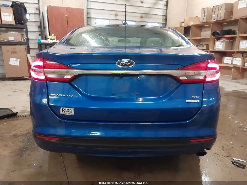 2017 Ford Fusion Se VIN: 3FA6P0HD1HR393909 Lot: 43881925