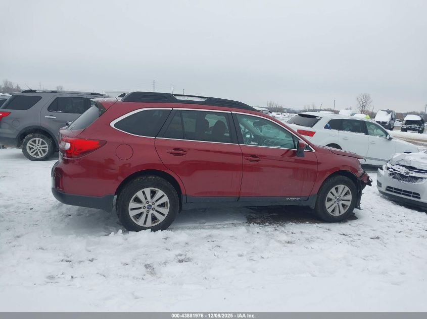 2015 Subaru Outback 2.5I Premium VIN: 4S4BSACC4F3233543 Lot: 43881976