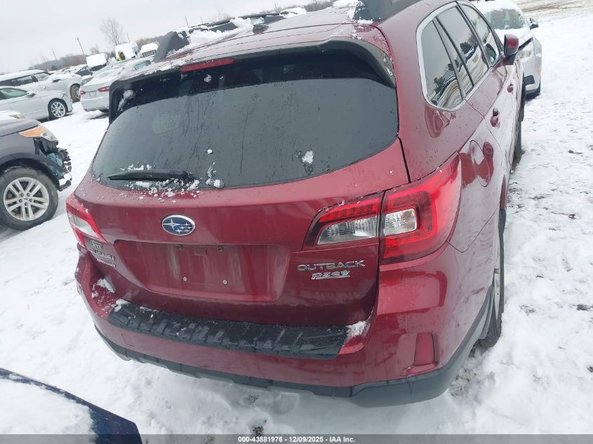 2015 Subaru Outback 2.5I Premium VIN: 4S4BSACC4F3233543 Lot: 43881976