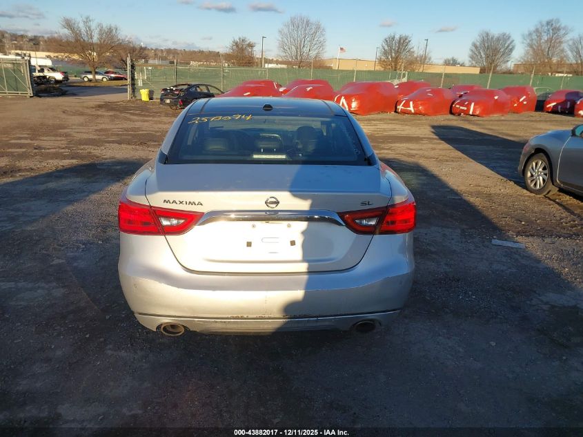 2016 Nissan Maxima 3.5 Sl VIN: 1N4AA6AP6GC905695 Lot: 43882017
