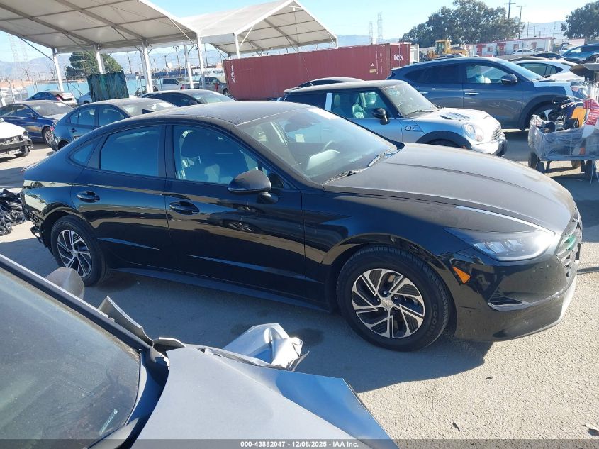 2022 Hyundai Sonata Hybrid Blue VIN: KMHL24JJ9NA052536 Lot: 43882047