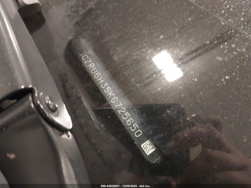 2019 Honda Hr-V Lx VIN: 3CZRU6H35KG725650 Lot: 43882051