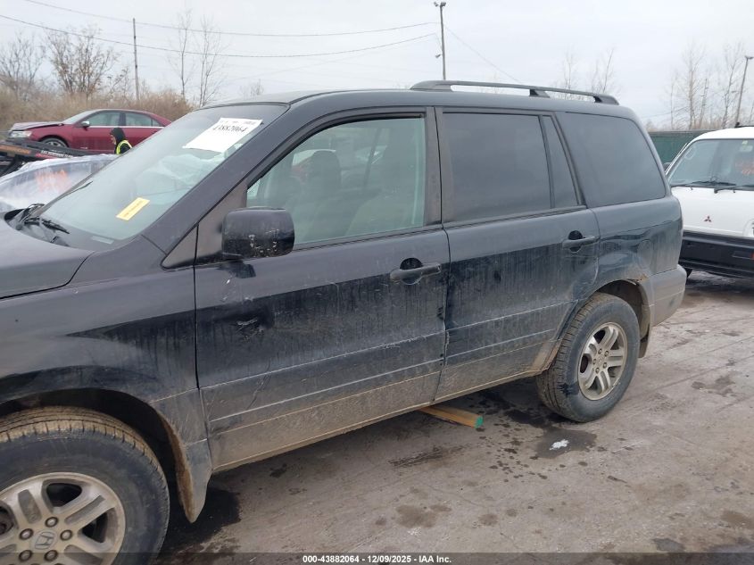 2004 Honda Pilot Ex VIN: 5FNYF18474B007257 Lot: 43882064