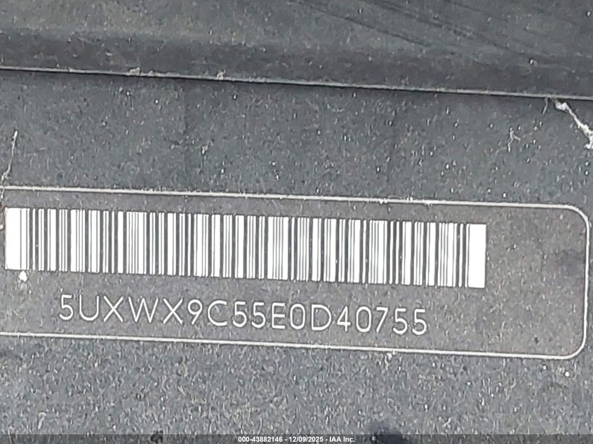 5UXWX9C55E0D40755 2014 BMW X3 photo no. 9
