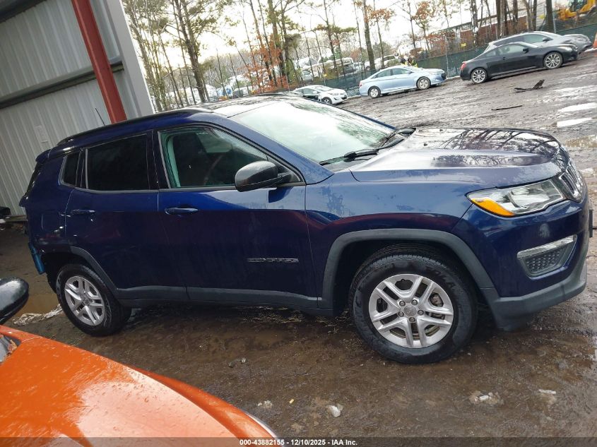 2018 Jeep Compass Sport Fwd VIN: 3C4NJCAB9JT286889 Lot: 43882155