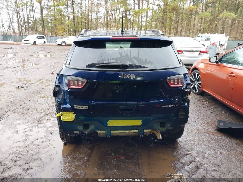 2018 Jeep Compass Sport Fwd VIN: 3C4NJCAB9JT286889 Lot: 43882155