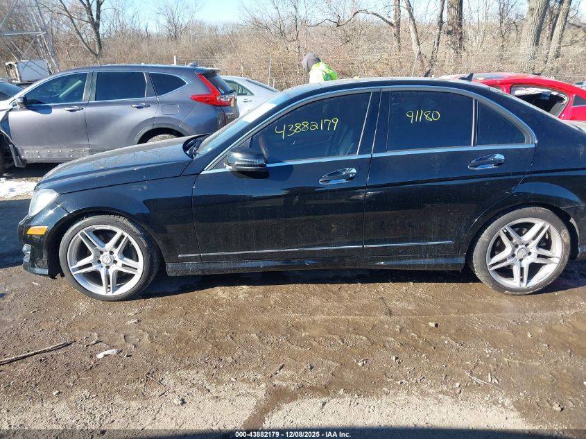 2014 Mercedes-Benz C 300 Sport 4Matic VIN: WDDGF8AB8ER302432 Lot: 43882179