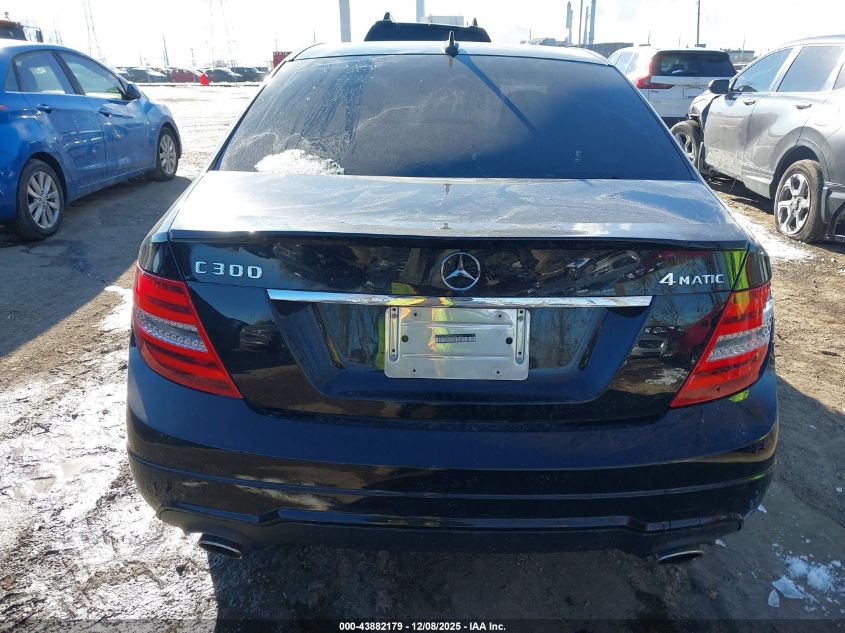 2014 Mercedes-Benz C 300 Sport 4Matic VIN: WDDGF8AB8ER302432 Lot: 43882179