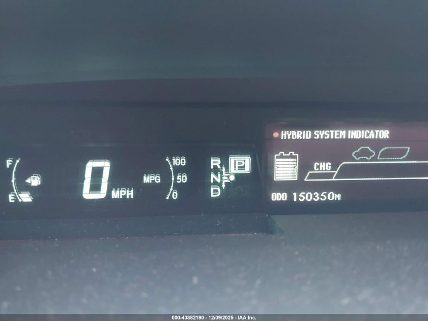 2013 Toyota Prius Five VIN: JTDKN3DU1D5566816 Lot: 43882190