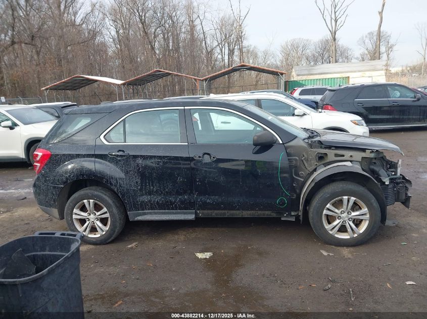 2017 Chevrolet Equinox Ls VIN: 2GNALBEK7H1609787 Lot: 43882214
