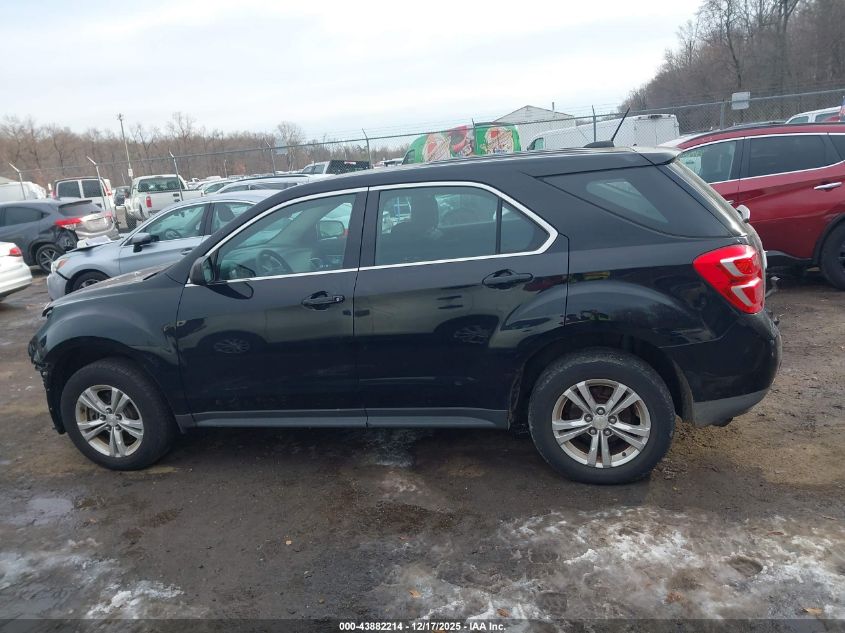 2017 Chevrolet Equinox Ls VIN: 2GNALBEK7H1609787 Lot: 43882214
